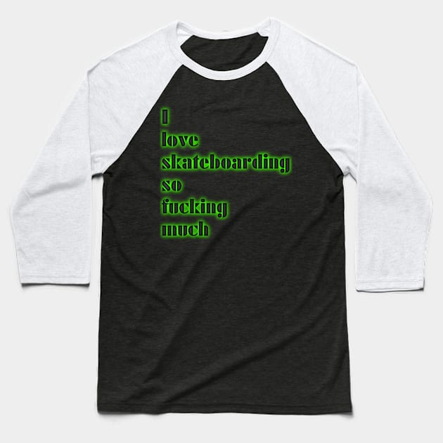 Skateboarding Baseball T-Shirt by Sascha Baltes